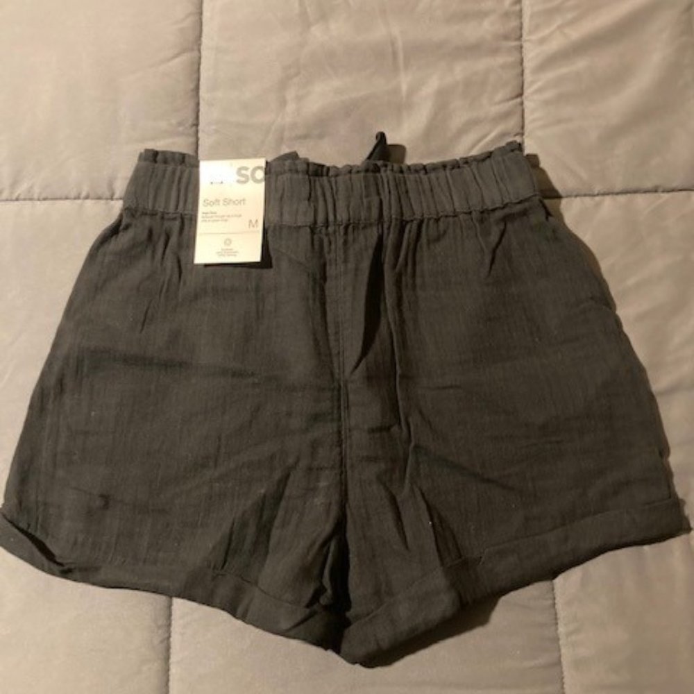 Women's Black Camp Shorts